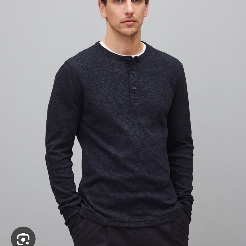 Reigning Champ NWT cotton Henley shirt Sz L